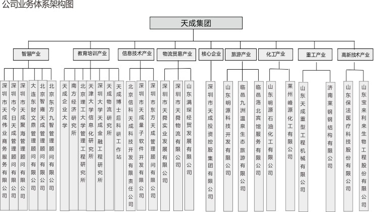 公司業(yè)務(wù)體系架構(gòu)圖
